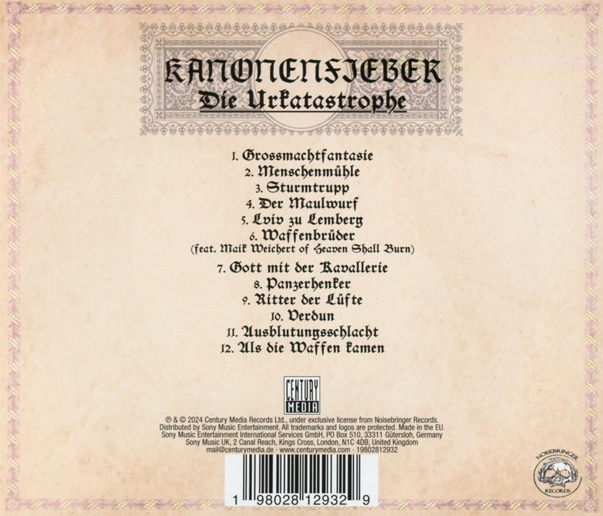 Kanonenfieber - Die Urkatastrophe CD