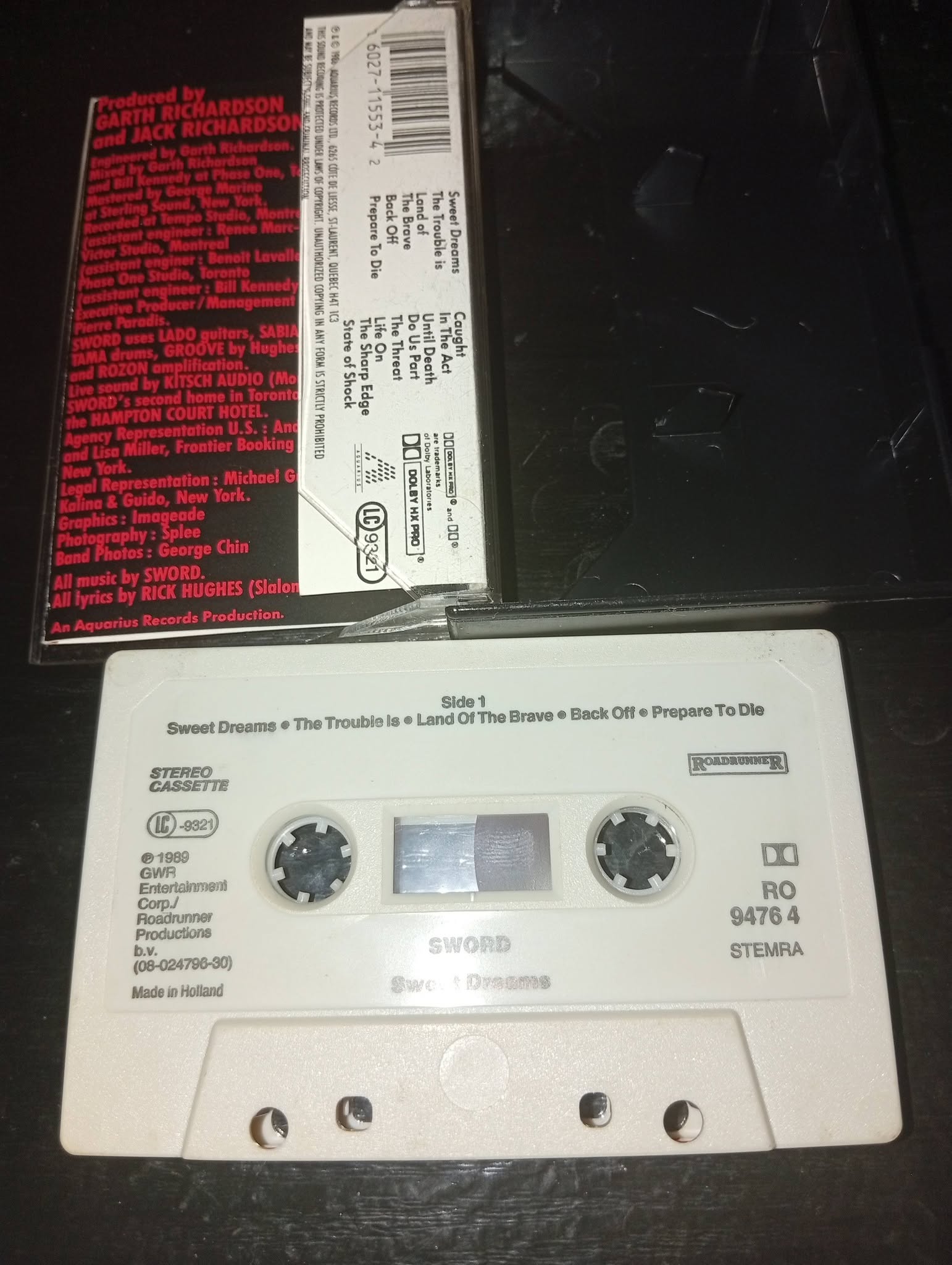 Sword - Sweet dreams Cassette