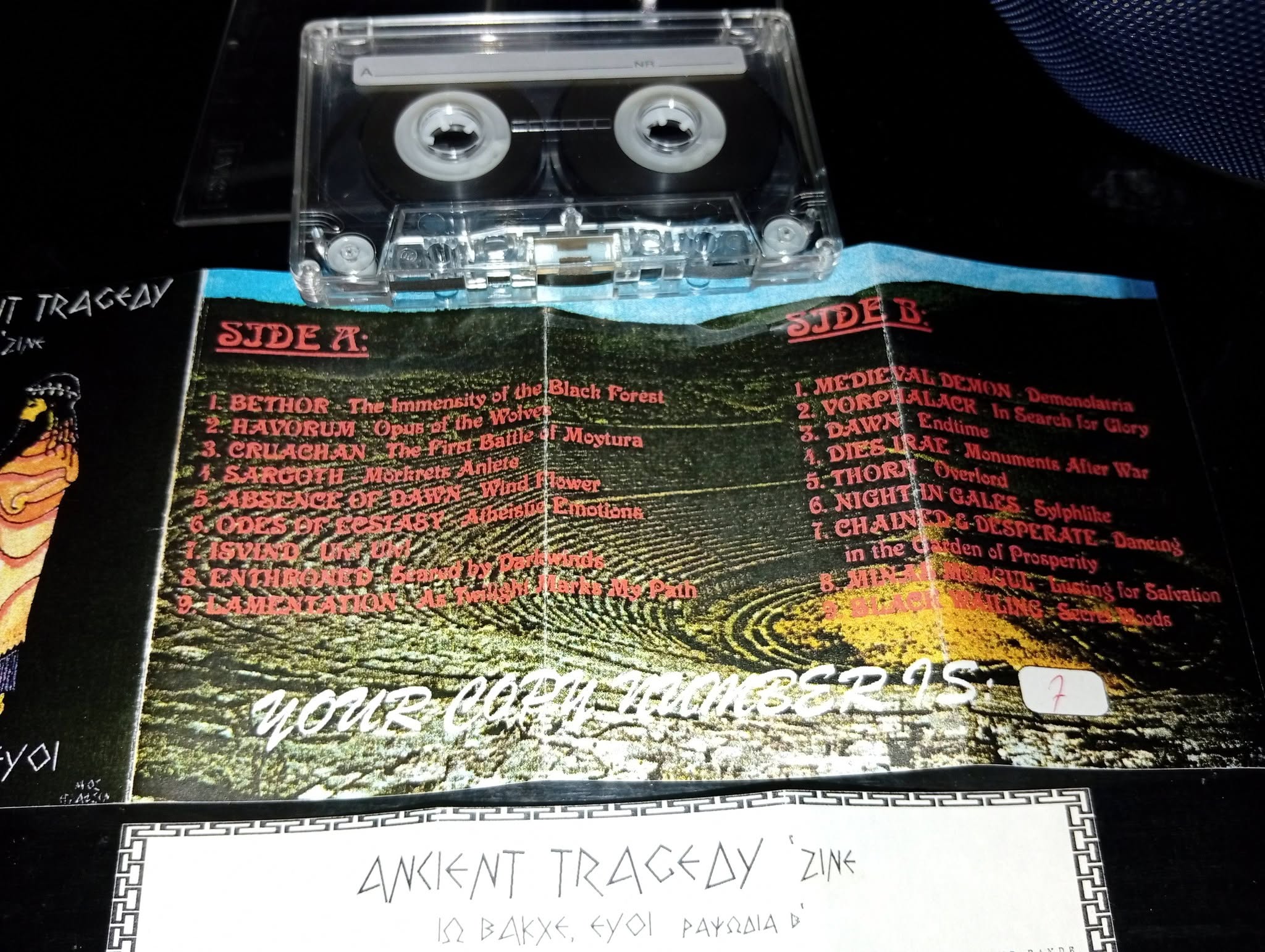 Various - Ancient Tragedy zine Compilation -  Ιω Βακχε, Ευοι Cassette