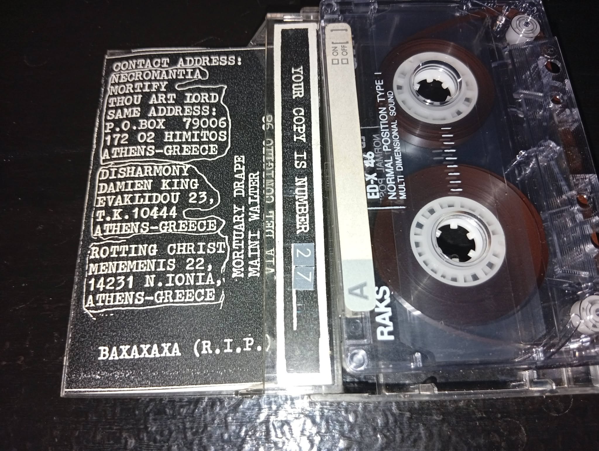 Dismember Compilation Volume One Cassette
