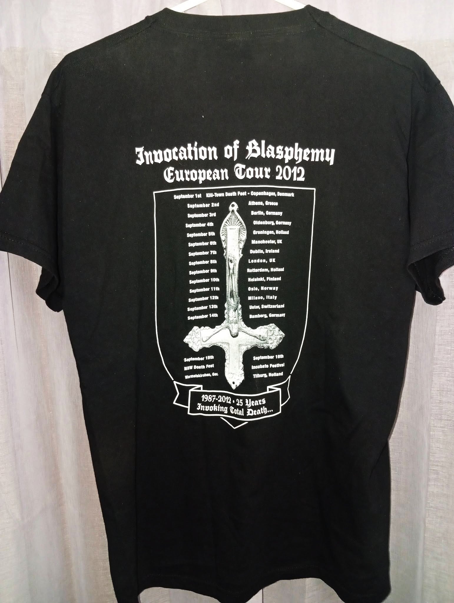 Sadistic Intent - Invocation of blasphemy European tour 2012 T-shirt
