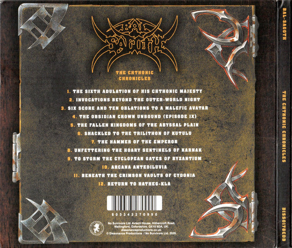 Bal-Sagoth – The Chthonic Chronicles CD