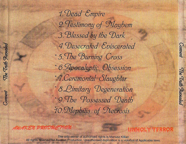 Convent – The Truth Revealed CD
