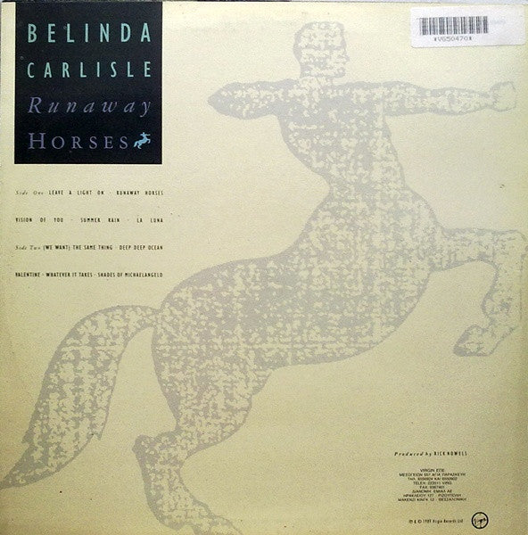 Belinda Carlisle ‎– Runaway Horses Vinyl
