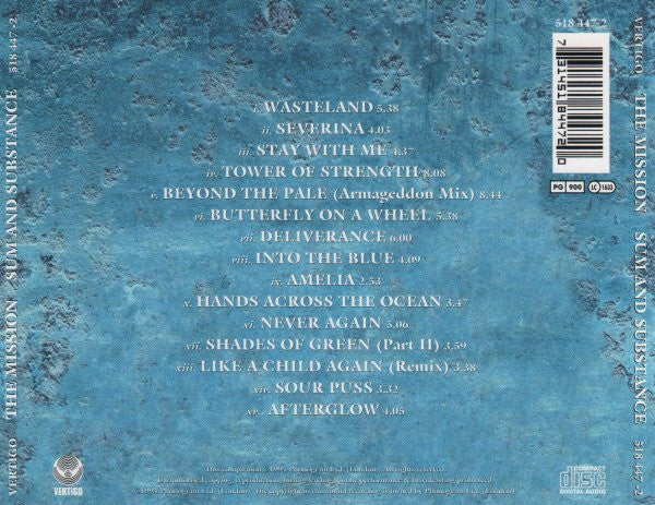 The Mission – Sum And Substance CD – GROOVARK