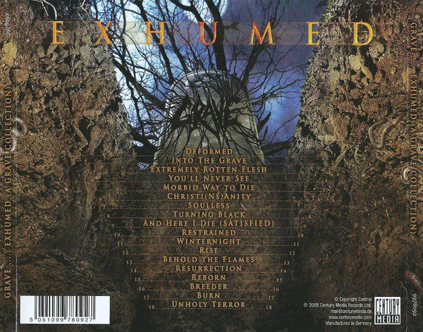 Grave – Exhumed - A Grave Collection CD