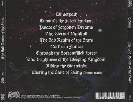 Odium – The Sad Realm Of The Stars CD