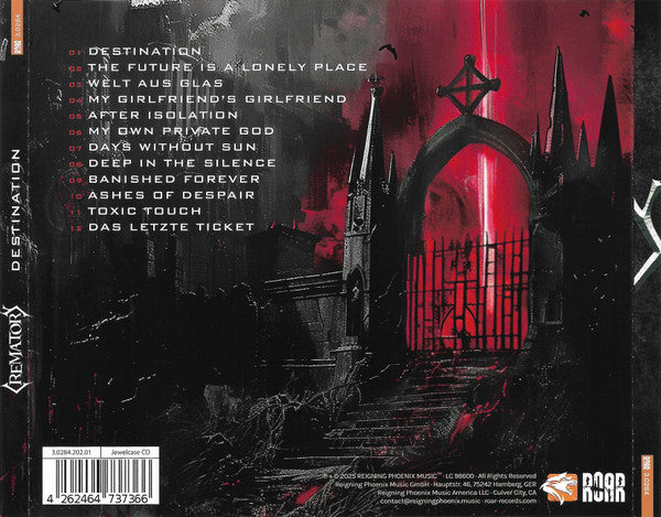 Crematory ‎– Destination CD