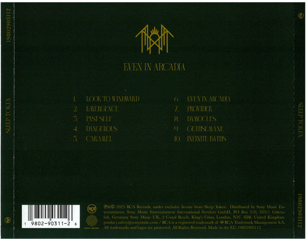 Sleep Token ‎– Even In Arcadia CD