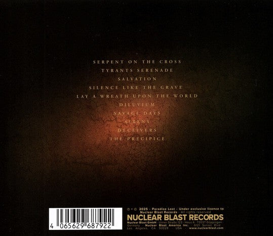 Paradise Lost ‎– Ascension CD