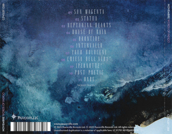 Novembre – Words Of Indigo CD