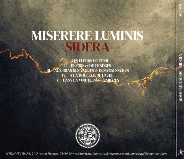 Miserere Luminis – Sidera CD