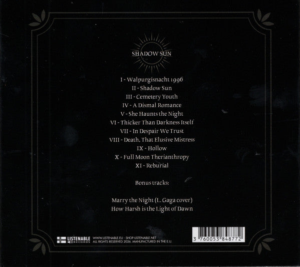 Locus Noir – Shadow Sun CD