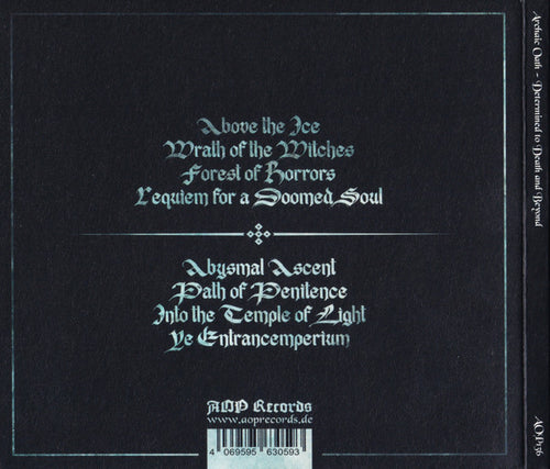 Archaic Oath ‎– Determined To Death And Beyond CD