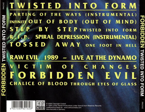 Forbidden - Twisted into form CD