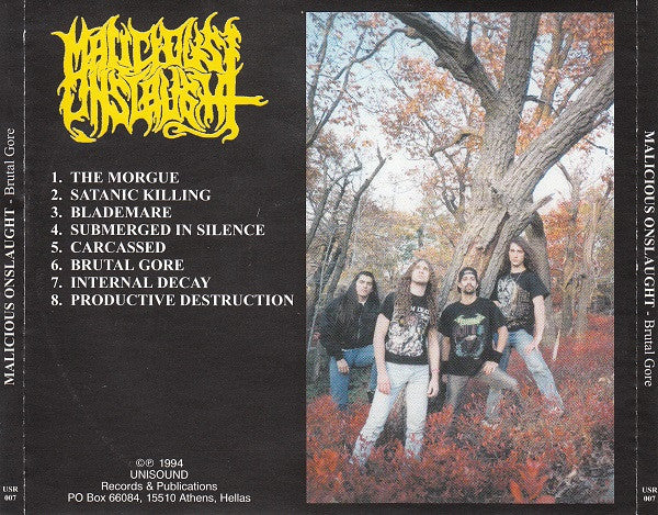 Malicious Onslaught – Brutal Gore CD