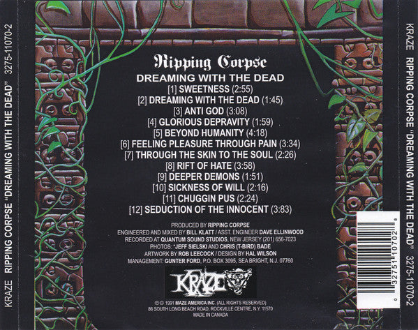 Ripping Corpse - Dreaming With The Dead CD