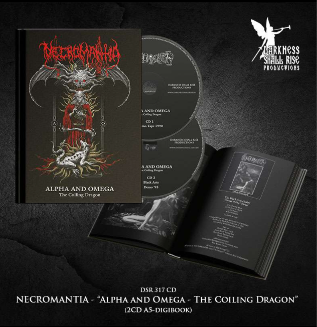 Necromantia – Alpha And Omega - The Coiling Dragon CD x 2 (A5 digibook)